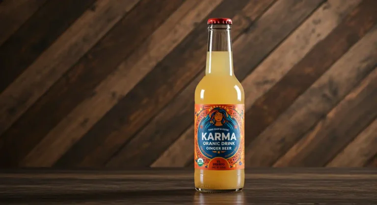 A bottle of Karma Drinks Gingerella